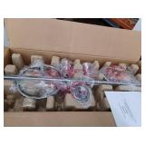 Marsden 23.5 in. 3-Light Brushed Nickel Modern Vanity Light with Matching 4-Piece Bathroom Hardware Accessory Kit