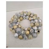 Holiday Living 24-in Indoor (non powered) Silver/Gold Artificial Christmas Wreath