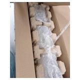 Hampton BayTruitt 23.25 in. 3-Light Brushed Nickel Vanity Light with Frosted and Clear Edge Glass Shades