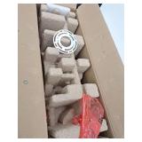 Hampton BayTruitt 23.25 in. 3-Light Brushed Nickel Vanity Light with Frosted and Clear Edge Glass Shades