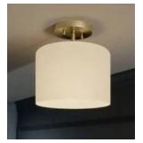 Quoizel Vista 1 -Light 10-in Brushed Gold Semi Flush Mount Light