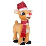 Rudolph 15.35-in Lighted Toys Fabric Plush Toy