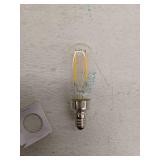 Satco Lighting S21340 2.8 Watt Vintage Edison Dimmable T6 Candelabra E12 Led Bulb, 6 Pack