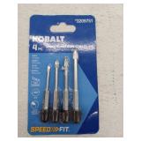 Kobalt Assorted Assorted Assorted Assorted x Set Carbide tipped Right handed Glass and Tile Drill Bit Set