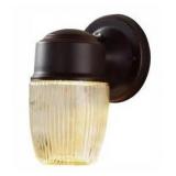 Hampton Bay 7.6 in. Dusk to Dawn Oil-Rubbed Bronze LED Outdoor Wall Light Lantern Sconce