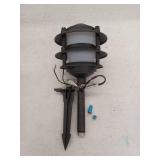 Outdoor LED 3-Tier Metal Landscape Path Light, Hardwired