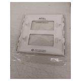 ENERLITES Elite Series Screwless Decorator Wall Plate Child Safe Outlet Cover  Size 2-Gang 4.68  H x 4.73  L  Unbreakable Polycarbonate Thermoplastic  SI8832-NK  Glossy  Nickel, lot of 5