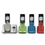 VTech CS6529-4B 4-Handset DECT 6.0 Cordless Phone with Answering System and Caller ID, Expandable up to 5 Handsets, Wall-Mountable, Blue/Green/Red/Silver Retail $69.95