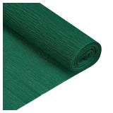 MECCANIXITY Crepe Paper Roll 7.5ft Long 20 Inch Wide for Wedding Ceremony Various Large Festivals Decoration, Green Retail $11.27