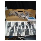 D Debra Audio AU800 Pro UHF 8 Channel Wireless Microphone System with Cordless Handheld Lavalier Headset Mics, Metal Receiver, Ideal for Karaoke Church Party (8 Bodypack) - Retail: $319