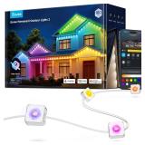 Govee Permanent Outdoor Lights 2, 100ft RGBIC Outdoor Lights with 72 LED Lights, IP67 Waterproof, 100 Scene Modes with 40lm White for Outdoor Decorations, Works with Alexa, Google Assistant, White - R
