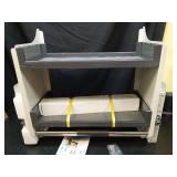 30\" Pull-Down Heavy-Duty Shelf Organizer, 2 Tier Kitchen Cabinet Pull Down Shelf Large Storage Space, Spice Rack Organizer for Kitchen Cabinets Dual Tier Wall Mounted Pantry Storage - Retail: $210