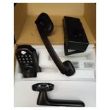 Keyless Entry Deadbolt with Handle Set - WiFi Smart Lock with Camera, 5-in-1 Camera+Doorbell+Fingerprint+Keypad, App Control, Auto Lock, Easy Install, Waterproof for Front Door - Retail: $160