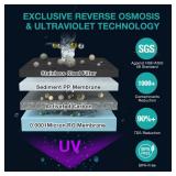 SimPure Y7P-BW UV Countertop Reverse Osmosis Water Filter, NSF/ANSI 58 Certified, 5 Stage RO Water Filtration System, Water Purifier for Home, No Installation, 4: 1 Pure to Drain, Classic Pure Taste -