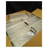 Gueevin 24 Pcs Large Capacity Plastic Pencil Box Clear Plastic Pencil Case Crayon Box with Snap Tight Lid Watercolor Pen Storage Brush Organizer Drawing Tools Container (Black) - Retail: $42