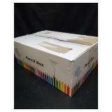 Gueevin 24 Pcs Large Capacity Plastic Pencil Box Clear Plastic Pencil Case Crayon Box with Snap Tight Lid Watercolor Pen Storage Brush Organizer Drawing Tools Container (Black) - Retail: $42