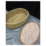 Bread Warmer Basket with Stone - Bread Baskets for Serving Tortilla, Sourdough Maker, House Warming Gifts New Home, Terracotta, Bakers Gift for Kitchen, Women, Men, Birthday, Hostess Farmhouse - Retai