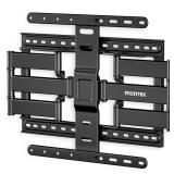 monTEK 1.1\" Ultra Slim TV Wall Mount for 37-75 Inch TVs, 132lbs Heavy Duty, 4X Weight Tested, Full Motion Articulating Bracket, Max VESA 400x400mm, Fits 16/18\" Studs - Retail: $65