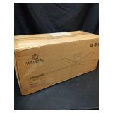 wurzee 52\" Flush Mount Low Profile Ceiling Fan, Black,6 Speeds DC Reversible Motor,Timing, Dimmable for Indoor, Patio,Porch, Garage, Shop - Retail: $90