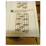 Bamworld Plant Stand Indoor Outdoor Tall Plant Shelf for Multiple Plants Pots Wood Flower Stand Large Flower Holder for Living Room, Patio, Balcony, Garden Decor, Brown - Retail: $29