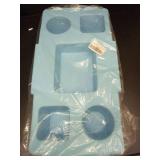 Top Cup Phone Holder Tray Storage Lid for Stanley Compatible with Bogg Bag XL Cover, Cup Organizer Holder Waterproof Silicone Multifunctional Storage Box for Outdoor Beath Camping Travel (Blue, XL) - 