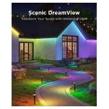 Govee Outdoor Pathway Lights 2, IP66 Waterproof Patio Lights, 60+ Scene Modes Landscape Lighting for Yard, Garage, Garden, Lawn, Outdoor Decor, Works with Alexa, Google Assistant, Matter, Wired 4 Pack