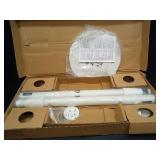 PEGZONE Speaker Stands Compatible with SONOS Era 300 and Era 100, Fixed Height Floor Stand with Cable Management, Wooden Speaker Mount, White & Beech, 2 Pack (Pair) - Retail: $100