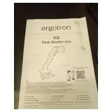 Ergotron â HX Premium Heavy Duty Monitor Arm, Single Monitor VESA Desk Mount â for Flat or Slight Curved Ultrawide Monitors Up to 49 inches, 20 to 42 lbs â Standard Pivot, Matte Black -