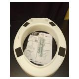 Carex Toilet Seat Riser With Quick-Lock, Raised Toilet Seat Adds 4 Inches of Height to Toilet - Toilet Seat Lifter With 300 Pound Weight Capacity, Slip-Resistant - Retail: $35