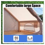 Inflatable Tents for Camping with Pump, Air Glamping Tents, Easy Setup 10 * 6.9ft Waterproof Blow up Tent, 2-4 People Oxford Cabin Tent with Mesh Window. - Retail: $250
