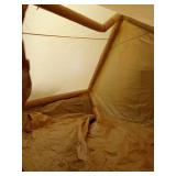 Inflatable Tents for Camping with Pump, Air Glamping Tents, Easy Setup 10 * 6.9ft Waterproof Blow up Tent, 2-4 People Oxford Cabin Tent with Mesh Window. - Retail: $250