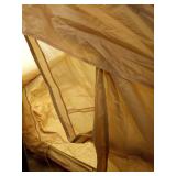 Inflatable Tents for Camping with Pump, Air Glamping Tents, Easy Setup 10 * 6.9ft Waterproof Blow up Tent, 2-4 People Oxford Cabin Tent with Mesh Window. - Retail: $250