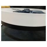 AHAWILL Low Profile Ceiling Fans with Lights,19.7\" Flush Mount Ceiling Fan with Remote,Reversible,Noiseless,Dimmable,White Fandelier Chandelier Ceiling Fan for Bedroom. Black - Retail: $90