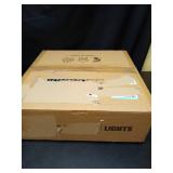 AHAWILL Low Profile Ceiling Fans with Lights,19.7\" Flush Mount Ceiling Fan with Remote,Reversible,Noiseless,Dimmable,White Fandelier Chandelier Ceiling Fan for Bedroom. Black - Retail: $90