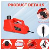 Trihelper Electric Car Jack 5 Ton 12V Hydraulic Jack Portable Car Lift Floor Jack Stand for Sedans SUV MPV Sedan Truck Change Tires Garage Repair Roadside Emergency Kit - Retail: $84