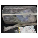 Rotatable Grilled Cage Air Fryer Oven Basket,360 Degree Heating Rotating Cages Rotisserie Basket for Baking Nuts, Coffee Beans, Peanut or BBQ Roaster Tool, Food Grade Stainless Steel (180mm*300mm) - R