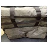 Garment Bags for Travel, Double Layered Carry on Garment Bag with Shoulder Strap, Foldable Suit Travel Bags for Men, Wrinkle Free Garment Travel Bag for Hanging Clothes, Dark Grey - Retail: $28