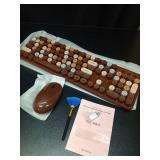 Links9+ Wireless Keyboard and Mouse, Full-Size Retro Typewriter Keyboard with Round Keycaps, 2.4GHz for Windows, Mac, Laptop, PC, Desktop (Coffee Colorful) - Retail: $34