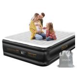 DIVON Air Mattress Queen with Built in Pump,Blow Up Mattress with Wave Pattern in 3 Mins,18