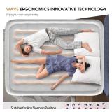 DIVON Air Mattress Queen with Built in Pump,Blow Up Mattress with Wave Pattern in 3 Mins,18