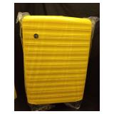 GinzaTravel 28 Inch Large Luggage with Spinner Wheels Lightweight PP Hard Shell Suitcases with TSA Lock Rolling Suitcase for Travel, Yellow - Retail: $109