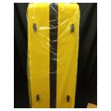 GinzaTravel 28 Inch Large Luggage with Spinner Wheels Lightweight PP Hard Shell Suitcases with TSA Lock Rolling Suitcase for Travel, Yellow - Retail: $109