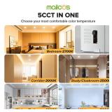 MAILCOS 24 Pack 6 Inch 5CCT Ultra-Thin LED Recessed Ceiling Light with Junction Box, 2700K-5000K Selectable, 1050LM High Brightness, Dimmable Canless Wafer Downlight, 12W 120V, ETL - Retail: $104