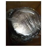 Frizoky Chafing Dishes for Buffet 4 Pack, 6QT Round Chafing Dish Buffet Set Stainless Steel Buffet Food Warmers Sets for Catering Events Parties Dinners with Complete Set,Gold and Silver - Retail: $15