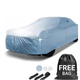 iCarCover 18-Layer Car Cover Waterproof All Weather, Premium Quality Car Covers for Automobiles, UV Protection, Charger, XJ-Series, XJ8, Lesabre, S-Class, Fits 194-201 Inches - Retail: $70