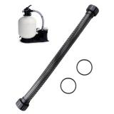 JUFZQO 155710 Pump Hose Assembly 30\" Fit for Sand Dollar Sta-Rite Crystal-Flo II Pool and Sand Filters, Pump to Filter Hose for Above Ground Pools Replace 4600-5710 632426 PAC-101-5710 35-102-1260 - 