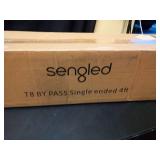 HMINLED 25 Pack 4 ft T8 Single-end Power LED Tube Light, Type A, Clear Lens, 22W (60W Equivalent) 6000K 6500K Daylight, Fluorescent Replacement Fixture, Ballast Bypass - Retail: $140