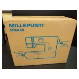 MILLEPUNTI MMA20 First Time Sewing Machine, 13 Stitches for Starters & Seniors, 3 Included Feet, Quick Needle Threader & Accessory Kit, Lightweight and Compact for Home DIY Sewing Projects - Retail: $