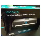 Innovia Automatic Paper Towel Dispenser. Touchless Technology. Works with Most Paper Towel Brands and Sizes. Dispenses The Number of Sheets You Need. Grey, Under Cabinet Mounted.powers on - Retail: $8