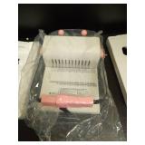 MYFTNP 12-Hole Round Hole Punch, Manual Double Spiral Binder Machine, 20-Sheet Punch Capacity, 320mm Ruler, Double-Sided Scale (inch/cm), Pressure Ring Function, Fully Retractable Blade - Retail: $224